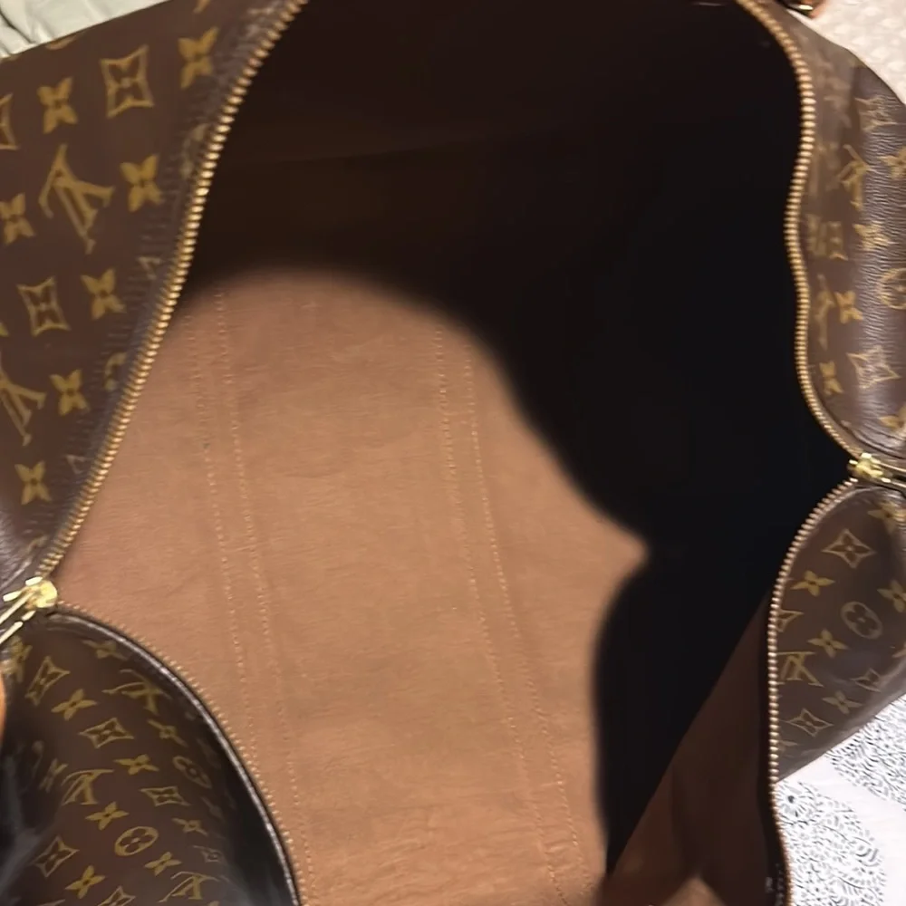 Louis Vuitton Monogram Canvas Brown & Tan Travel Duffel
